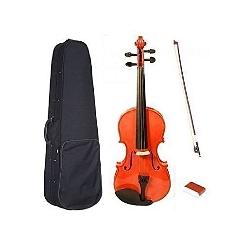 Generic Violin 3/4 Size With Bow And Natural Case