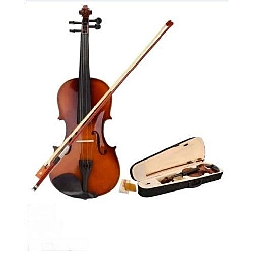 Generic 4/4 Violin With Case Bow And Sharpener
