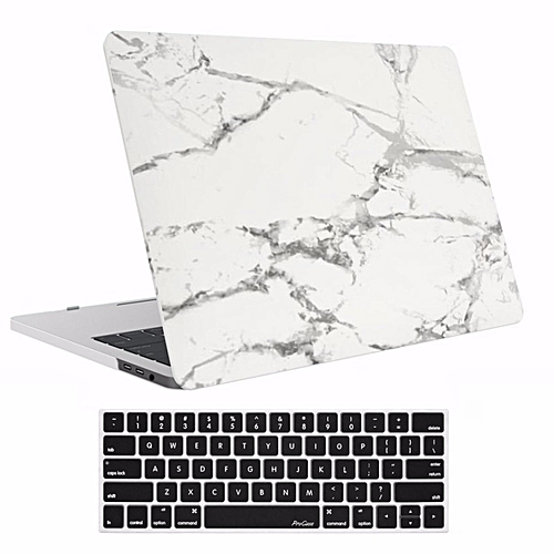 Generic MacBook Pro A1706/A1708)13 Inch Case 2017 & 2016 ReleaseA1706/A1708. Pro Case Rubberized Hard Case Shell Cover And KeyboardSkin Cover For Apple Macbook Pro 13 Inch With/without Touch Bar AndTouch ID Marble Pattern (Jade)