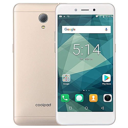 Coolpad E2C 5-inch (1GB, 16GB ROM) Android 7.1, 2500mAh, 8MP+5MP, Dual Sim 4G LTE Smartphone - Champagne