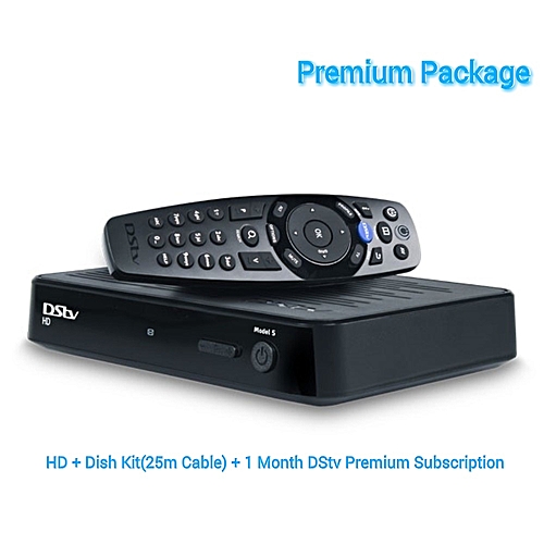 Dstv HD + Dish Kit(25m Cable) + 1 Month DStv Premium Subscription