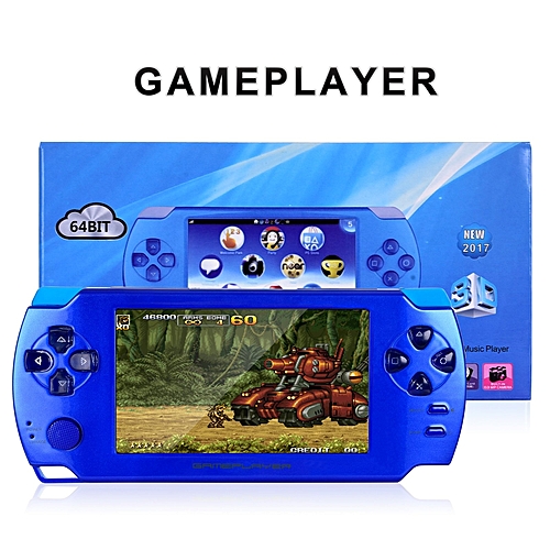 XGODY 4.3" Handheld Game Console 3200 Games LCD Touch Screen PVP Game Player Blue