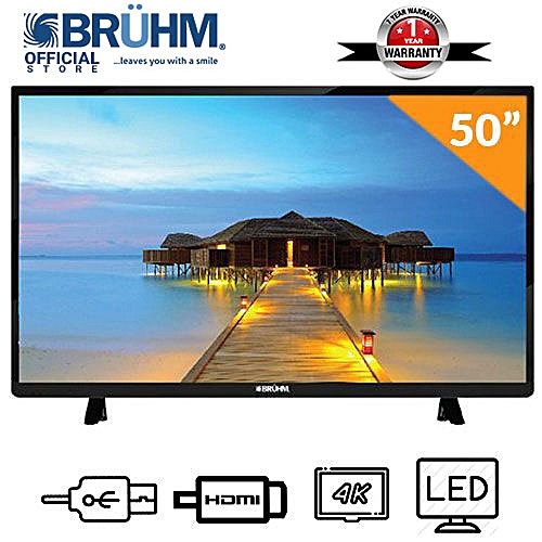 Bruhm 50 Inch Smart 4k Uhd Led Tv With E Share Wall Bracket
