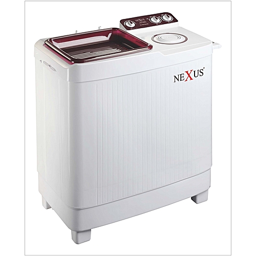 Nexus 9.2kg Semi Automatic Twin Tub Washing Machine CV- NX-WM-9SASB - Red