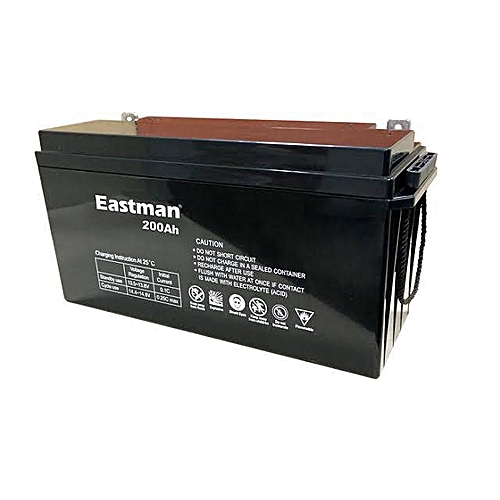 Eastman 12v-200AH Tubular Inverter Battery- Black