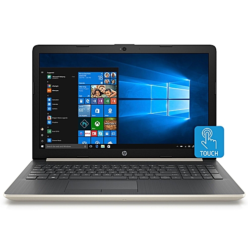 HP 15-da0075cl 15.6-Inch HD Intel Core I5-8250U (8GB, 2TB HDD) Windows 10 Touchscreen Laptop - Pale Gold