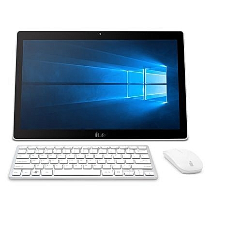 i-Life Zed PC AIO - Intel Celeron Processor N3350 (2M Cache, Up To 2.4 GHz), 17.3 Inch Touch Screen, Intel HD Graphics 500, 3GB RAM, 500GB HDD + 32 GB EMMc, Bluetooth 4.0, Standard HDMI, Windows 10 Home, White And Silver + ILife Spark 5