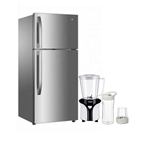 Haier Thermocool Double Door Refrigerator - 295L - HRF-300LUX +SMOOTHIE MAKER