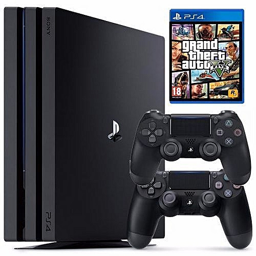 Sony PS4 Pro 1tb Console + GTA + Extra Controller