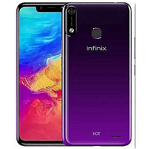 Infinix Hot 7, 6.2 Inch, Android 8.1, 32gb + 2gb Ram, Camera 13MP, Battery 4000mAH, Finger Print -Cosmic Purple