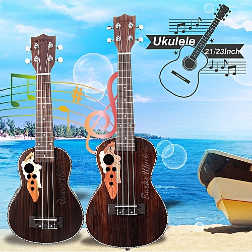 Generic 23''Professinal Soprano EQ Electro Acoustic Ukulele Hawaii Guitar Rosewood