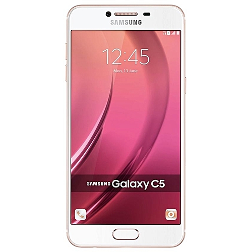 Samsung Galaxy C5 5.2-Inch FHD (4GB,32GB ROM) Android 6.0 Marshmallow, 16MP + 8MP Hybrid Dual SIM 4G Smartphone - Pink