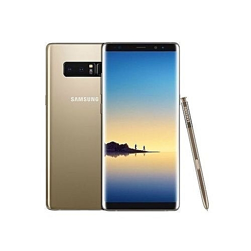 Samsung Galaxy Note 8 6.3-Inch QHD (6GB,64GB ROM) Android 7.1 Nougat, (12MP + 12MP) + 8MP Dual SIM 4G LTE Smartphone - Maple Gold