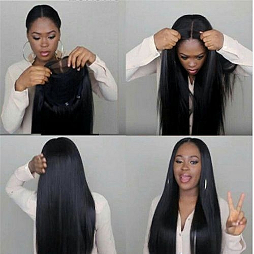 Fashion Straight Middle Part Separating Wig