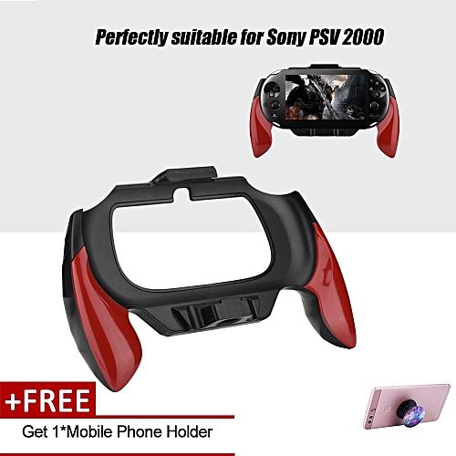 Generic Buy 1 Get 1 Free Gift Game Handle Grip Holder ABS Game Hand Handle Holder Bracket Stand For PS Vita 2000 Red