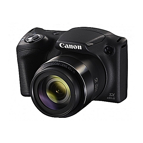 Canon Powershot SX430 IS 20MP 45x Zoom Digital Cameras - Black