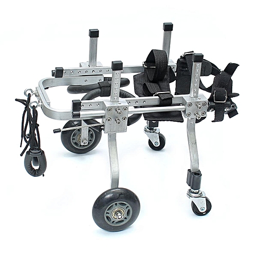 Generic Cart Height 8.27-10.24" Inch Top-Handicapped Dog Cat Pet Wheelchair 4 Wheels