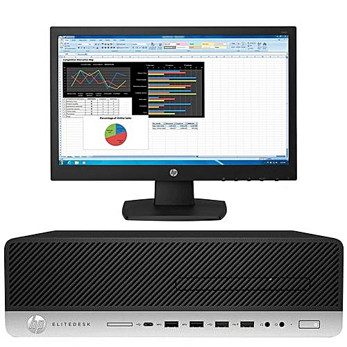 HP EliteDesk 800 G3 SFF 3.6GHz - 4.2GHz Turbo Boost Core-i7 4GB/1TB HDD + 18.5" LCD Monitor (FREE DOS)