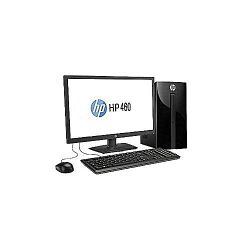 HP Desktop 460 Intel Pentium Dual Core 500GB HDD, 4GB RAM, Windows 10 PRO + 18.5" MONITOR - Glossy Black
