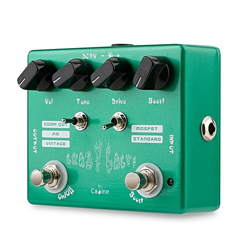 Generic Caline CP-20 Mini Overdrive Guitar Effect Pedal True Byp Musical Instrument Green
