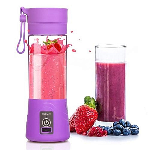 Generic Super Sharp And Fast Rechargeable Juice Blender With Free USB Port (4blades)