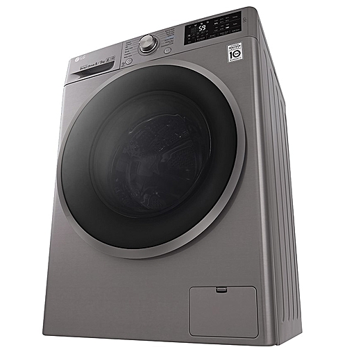 LG 8/5Kg (Wash/Dryer) 6 Motion DD Washing Machine With Smart Diagnosis Technology - WM 4J6TMP8S (Silver)